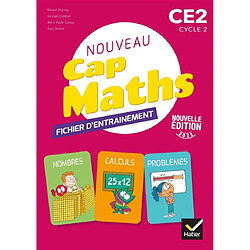 Nouveau Cap maths, CE2, cycle 2 : fichier d'entraînement + cahier de géométrie