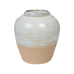 Romimex Vase - Bleu Beige Terre cuite 24 cm