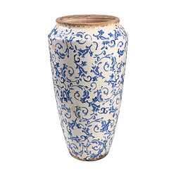 Romimex Vase Bleu Blanc Porcelaine