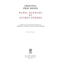 Babel barbare : et autres poèmes - Occasion