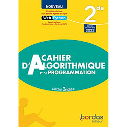 Cahier d'algorithmique et de programmation 2de : 2022