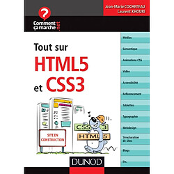 Tout sur HTML5 et CSS3 - Occasion