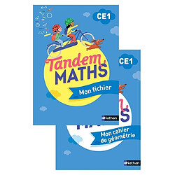 Tandem, maths CE1 : mon fichier + mon cahier de géométrie
