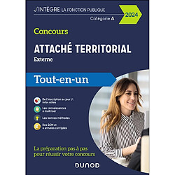 Concours attaché territorial, externe catégorie A : tout-en-un : 2024 - Occasion
