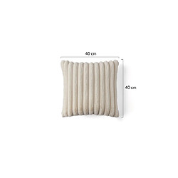 Avis Lisa design Laponie - 40x40 cm - Taupe