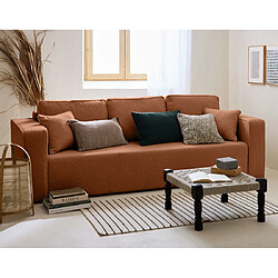 Bestmobilier Best Mobilier Topaze Canapé 3 places Terracotta