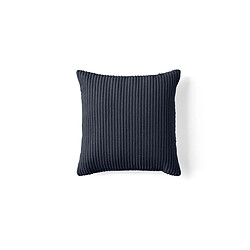 Lisa Design Garance Coussin - Velours côtelé - Bleu nuit