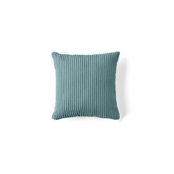 Lisa design Selma - 40x40 cm - Bleu - Coussin - Velours côtelé - Bleu - 40x40 cm