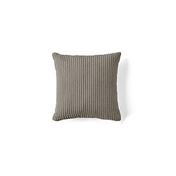 Lisa design Selma - 40x40 cm - Taupe - Coussin 40x40 cm - Velours côtelé - Taupe - Déhoussable