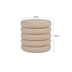 Acheter Lisa design Pouf Marely - Beige