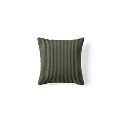 Lisa Design Rune Coussin déco - Velours côtelé - Dimensions 37 x 37 cm - Vert