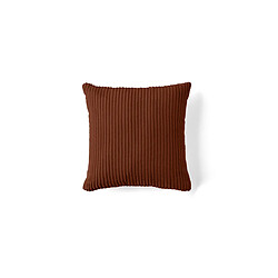 Lisa design Selma - 40x40 cm - Terracotta - Coussin textile - Velours côtelé - Terracotta - 40x40 cm
