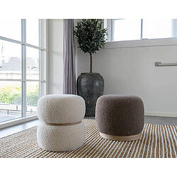 Lisa Design Pouf Kasia - Marron