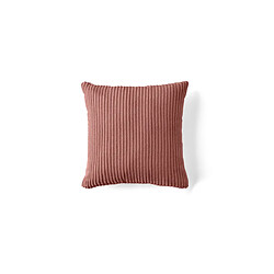 Lisa Design Selma Coussin - Velours côtelé - Rose