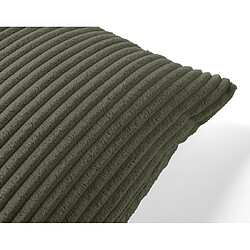 Lisa Design Pivoine Coussin - Velours côtelé - Vert