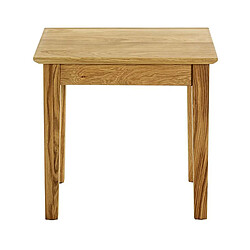 pegane Table d'appoint bois massif - Chêne