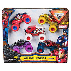 Monster jam Pack 5 véhicules Marvel - Multicolore