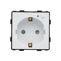 Ledkia prise connectée WiFi type F Schuko - Blanc
