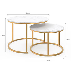 Acheter Idmarket MARKET Lot 2 Tables Bassines ALASKA Rondes