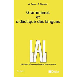 Grammaires et didactique des langues · Occasion Henri Besse - Rémy Porquier
