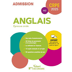 Anglais, épreuve orale : CRPE 2025 : admission M2 - Occasion