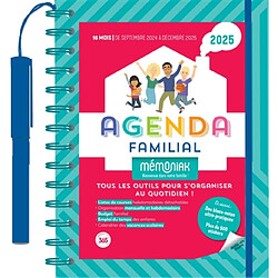 Agenda familial 2025 : 16 mois, de septembre 2024 à décembre 2025 : tous les outils pour s'organiser au quotidien !