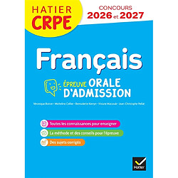 Français : épreuve orale de leçon, admission : CRPE concours 2025 et 2026, M1, M2