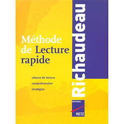 Méthode de lecture rapide Richaudeau : vitesse de lecture, compréhension, stratégies - Occasion
