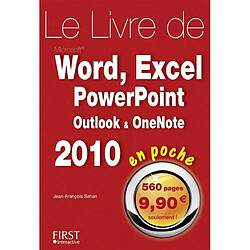 Le livre de Microsoft Word, Excel, PowerPoint, Outlook & OneNote 2010 : en poche - Occasion