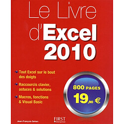 Le livre d'Excel 2010 - Occasion