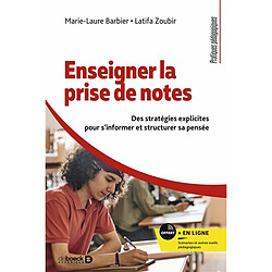 Enseigner la prise de notes : des stratégies explicites pour s'informer et structurer sa pensée - Occasion