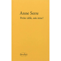 Petite table, sois mise ! - Occasion