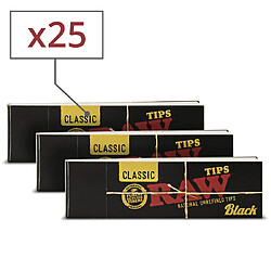 Raw Filtres carton Non Perforés Raw Black - Lot de 25 carnets