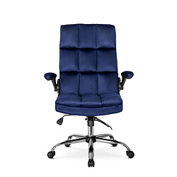 VIVALDI Fauteuil Pivotant LONDON Bleu Marine