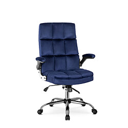 VIVALDI Fauteuil Pivotant LONDON Bleu Marine