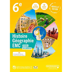 Histoire géographie, EMC 6e : manuel collaboratif - Occasion