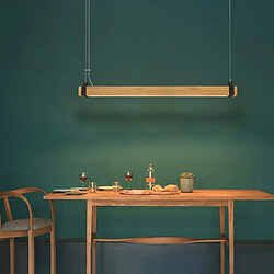 Avis Zmh Lustre rustique LED - Noir et bois