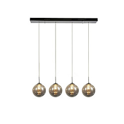 ZMH Lampe pendante LED pendante en verre réglable en hauteur Luminaires de salon