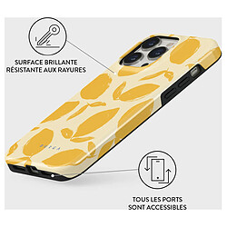 Burga Coque iPhone 14 Pro Modèle Lemon Tart - Jaune