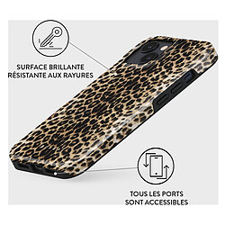 BURGA Coque iPhone 15 Plus - Modèle Player Léopard