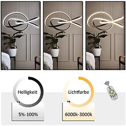 Zmh Lustre LED moderne - Noir pas cher