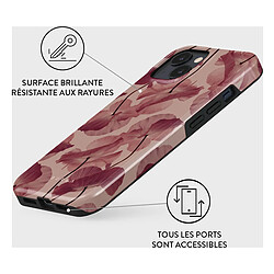 Burga Coque iPhone 15 - Modèle Tender Kiss Rouge