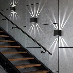 ZMH Applique murale LED 2 Pcs Lampe murale d'extérieur Lampe murale d'intérieur pas cher