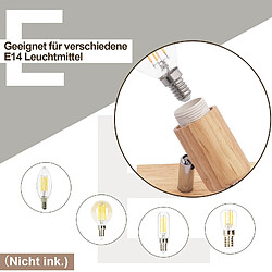 Autres Temps ZMH Lampe pendante - Noir et Bois