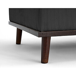 Avis Lisa Design pouf Albane - Gris foncé