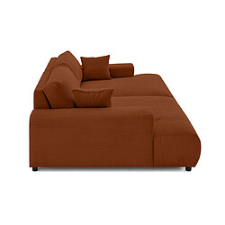 Acheter Lisa design Canapé droit Garance - Terracotta
