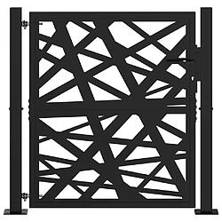 Avis vidaXL Portail 105x106 cm Noir