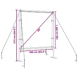 VIDAXL Écran de projection - 89 pouces pas cher