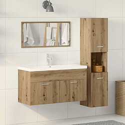 Ensemble meubles salle de bain 3 pcs bois d'ingénierie vidaXL