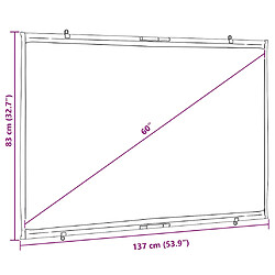 VIDAXL Écran de projection mural - 60 pouces pas cher